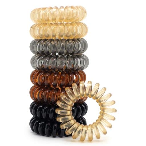 Spiral Hair Ties for Women - Coil Hair Ties for Thick Hair